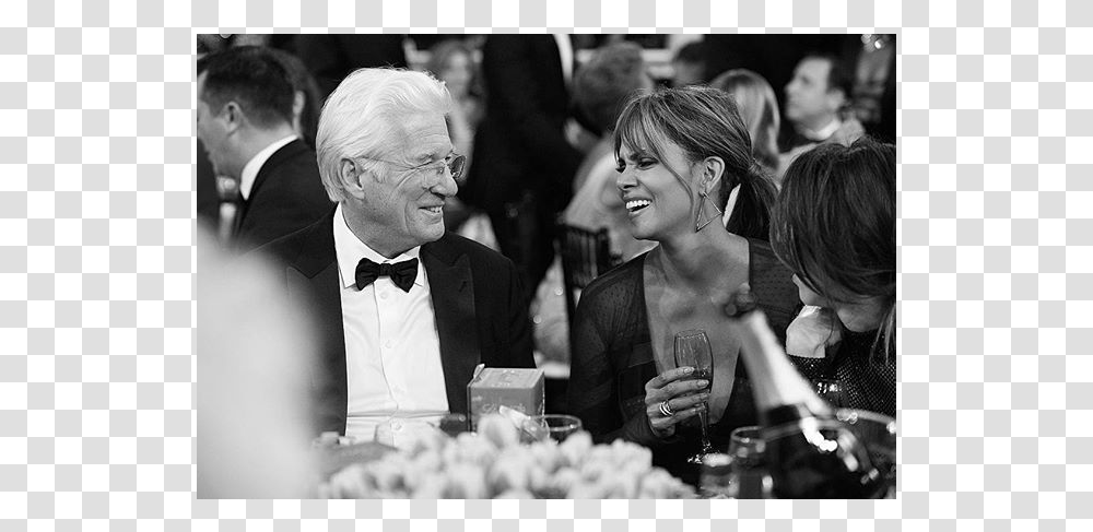 Richard Gere And Halle Berry Photograph, Tie, Person, Suit, Overcoat Transparent Png