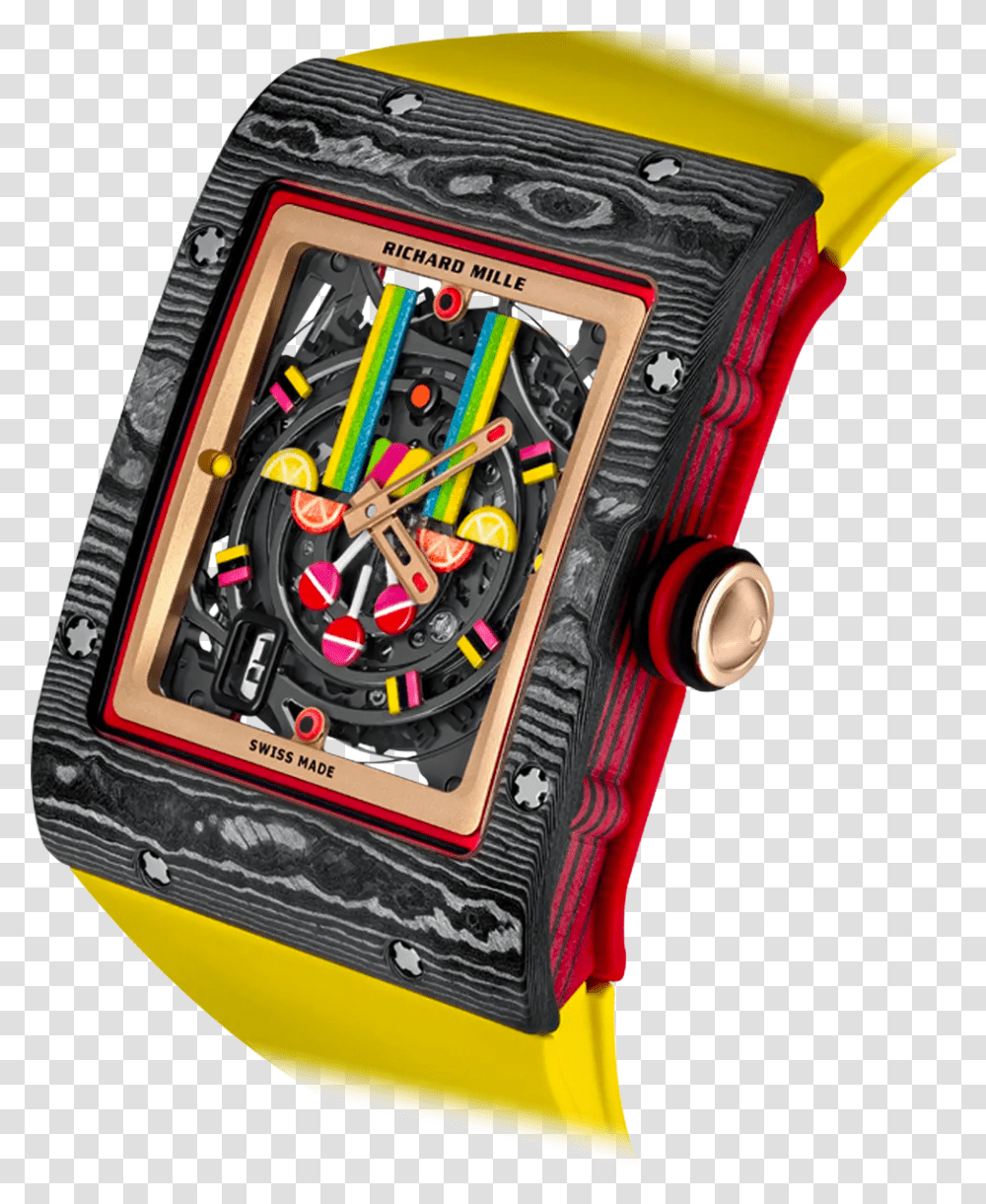 Richard Mille Bonbon Watch, Wristwatch, Helmet, Apparel Transparent Png