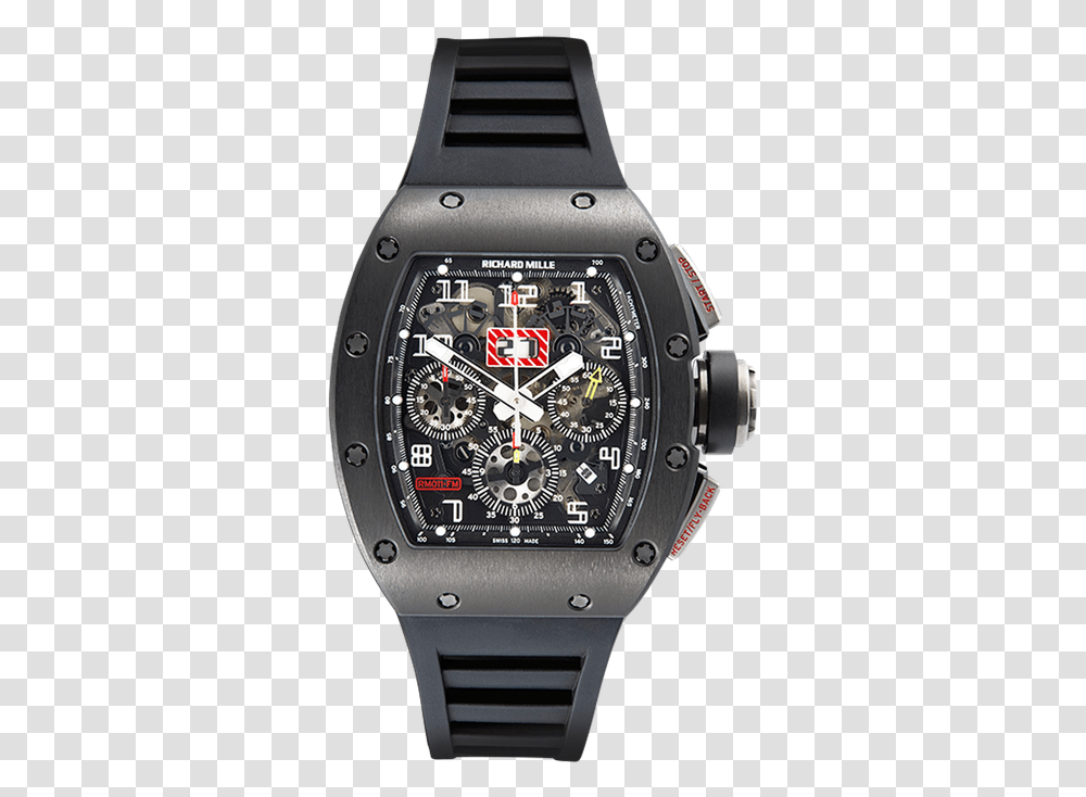 Richard Mille Rm 011 Nemesis Titan Black Usa Analog Watch, Wristwatch Transparent Png