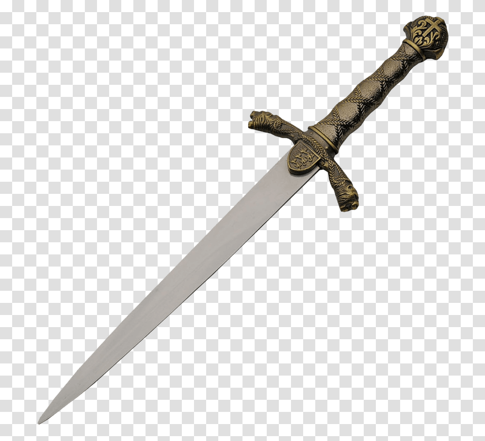 Richard The Lionheart Dagger Renaissance Knife, Sword, Blade, Weapon, Weaponry Transparent Png