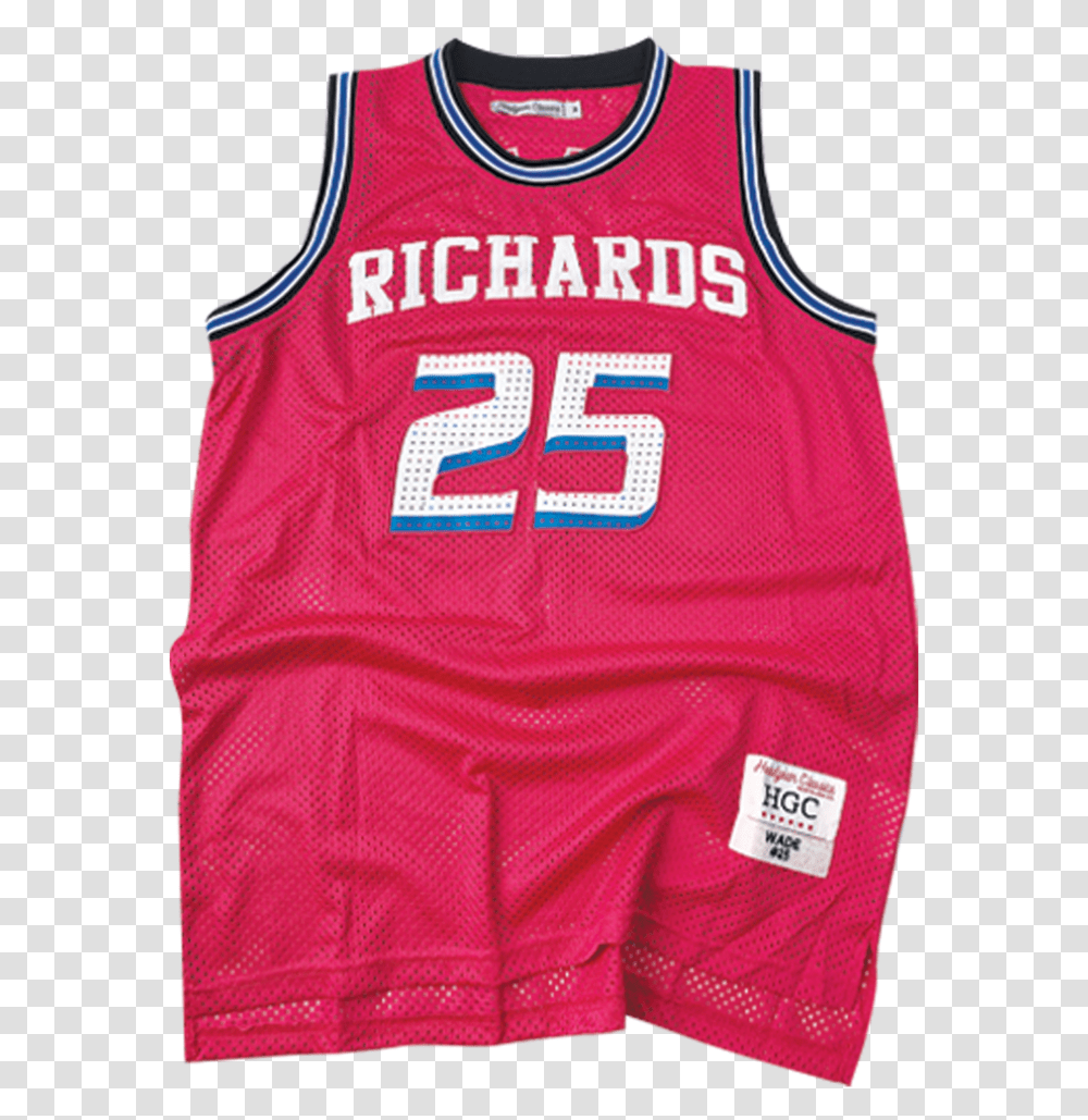 Richards Dwayne Wade Pink High School Basketball Jersey Sports Jersey, Apparel Transparent Png