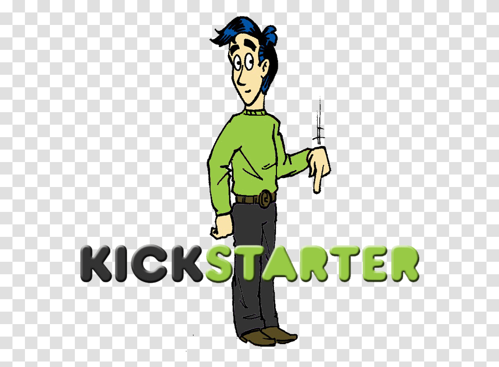 Richie And Kickstarter Logo Kickstarter Logo, Person, Sleeve, Poster, Elf Transparent Png