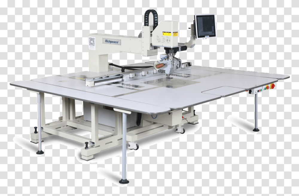 Richpeace Automatic 360 Degree Roating Single Needle Table, Machine, Lathe, Furniture, Clinic Transparent Png