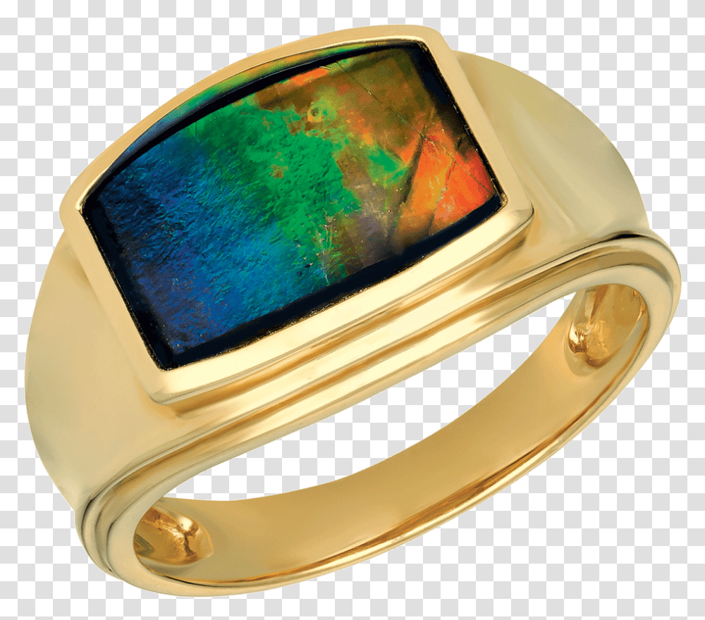 Rick 14k Yellow Gold Ring By Korite Ammolite Pre Engagement Ring, Accessories, Accessory, Jewelry, Ornament Transparent Png