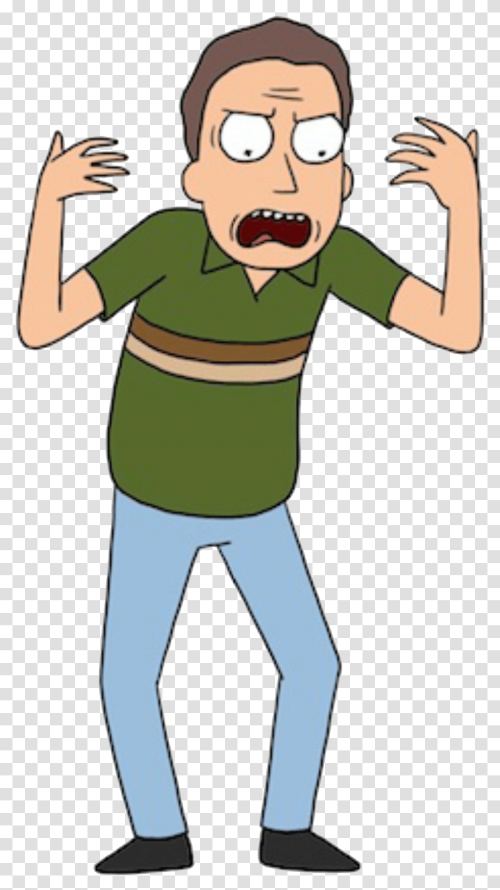 Rick And Morty Angry Jerry, Elf, Face, Person Transparent Png