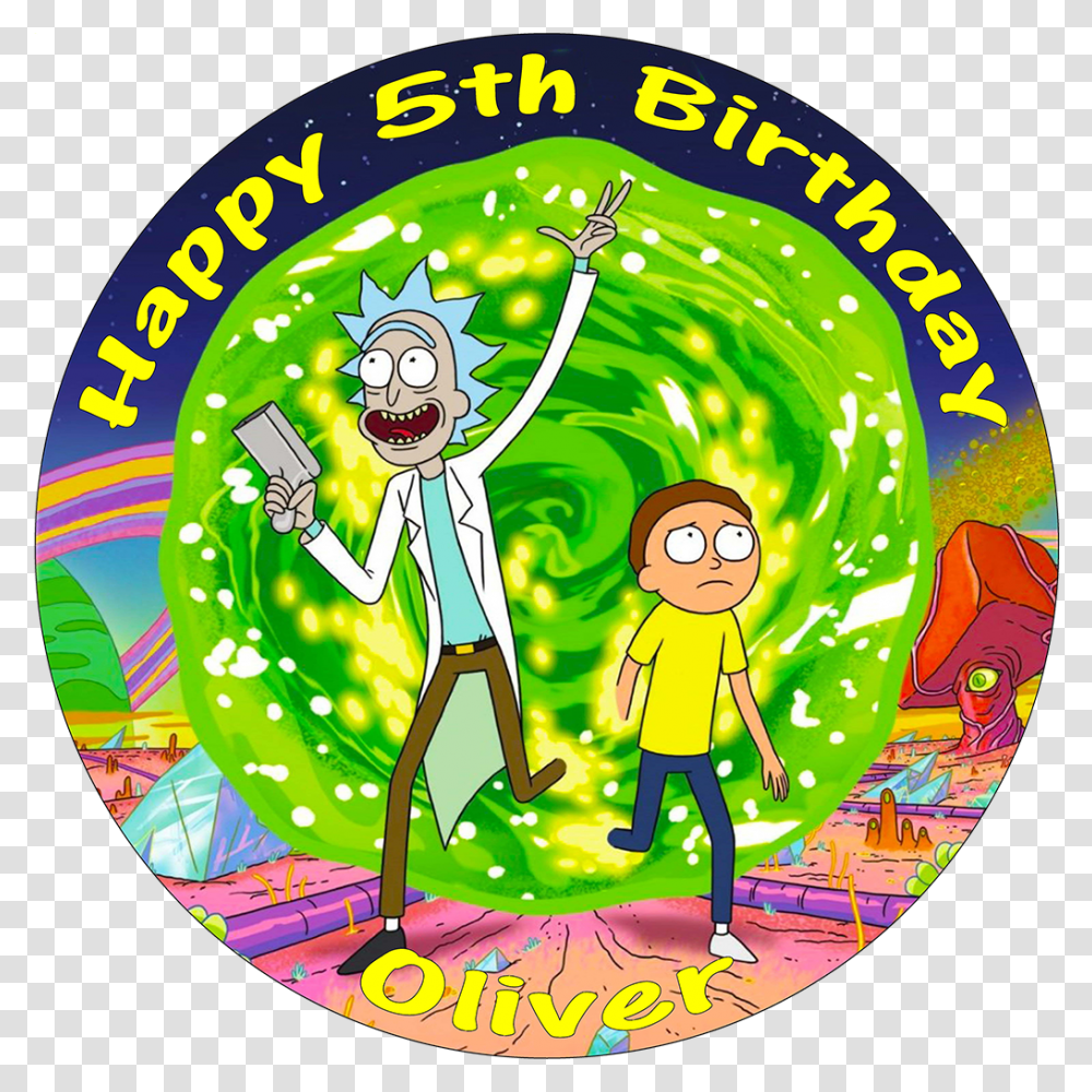 Rick And Morty Cake Rick And Morty, Leisure Activities, Word, Crowd Transparent Png