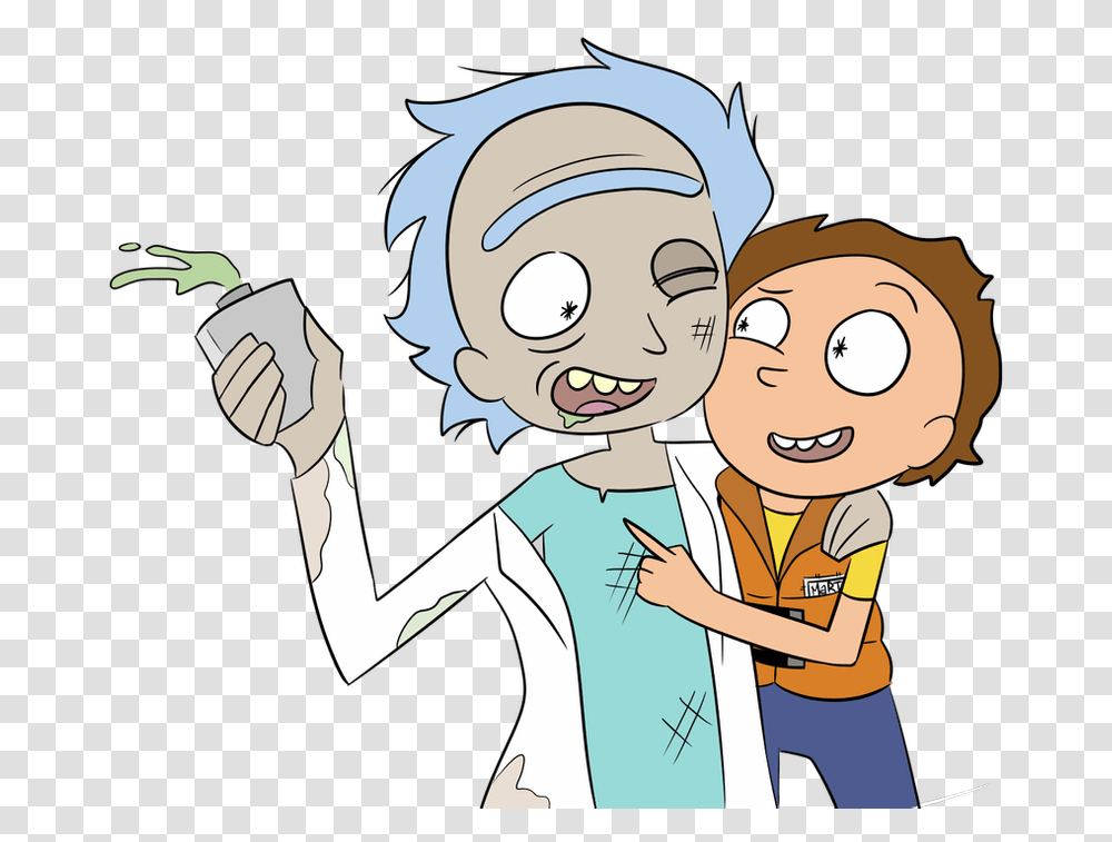 Rick And Morty Cartoon, Person, Human, Hand, People Transparent Png