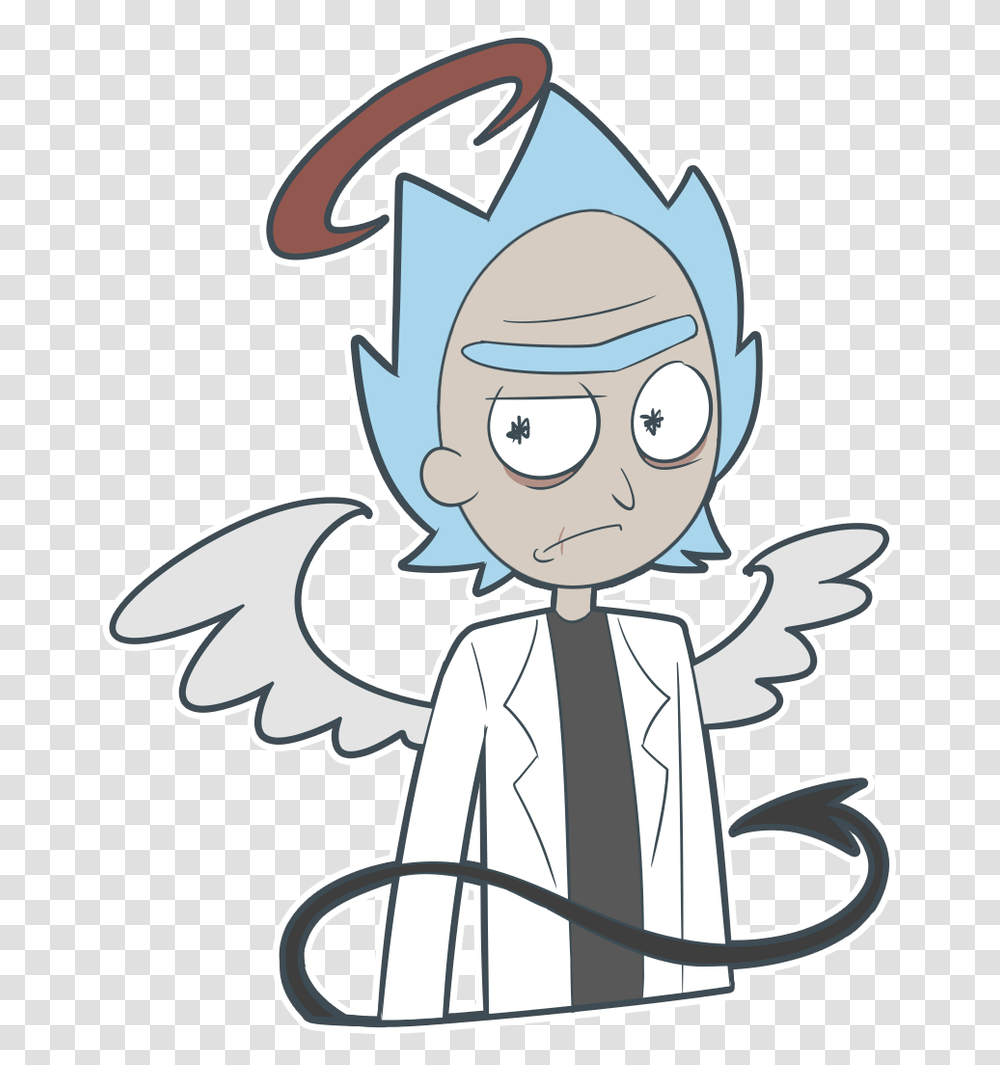 Rick And Morty Chibi Rick And Morty, Drawing, Angel, Archangel Transparent Png