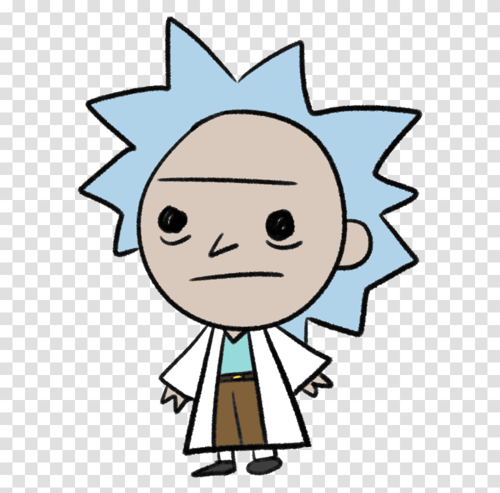Rick And Morty Chibi Rick And Morty, Drawing, Doodle, Face Transparent Png