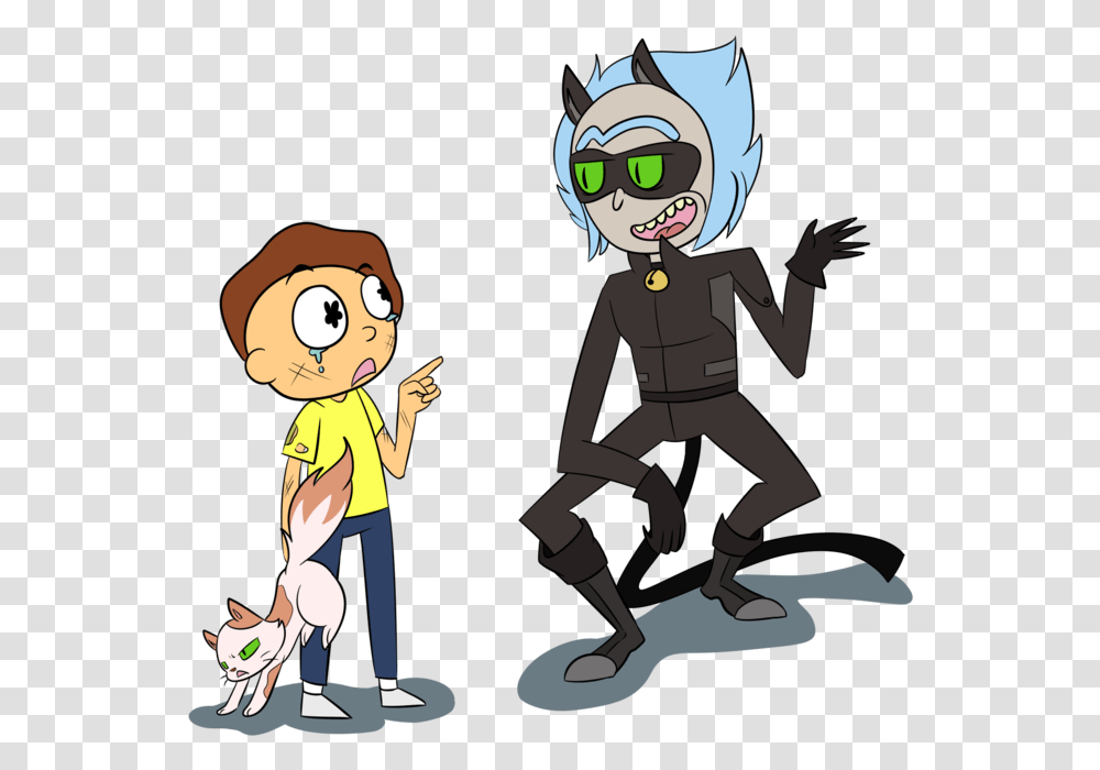 Rick And Morty Clipart Different Kind Rick And Morty Miraculous, Person, Book, Comics, Outdoors Transparent Png