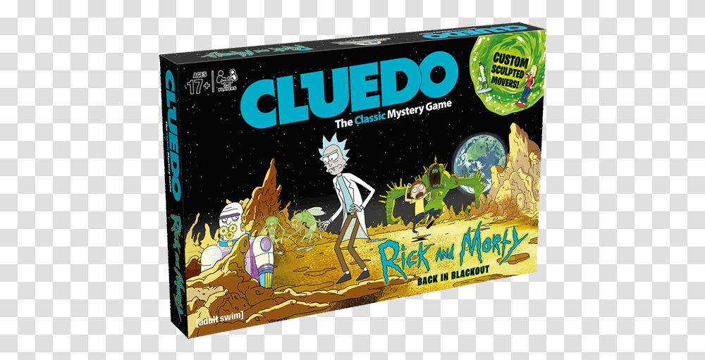 Rick And Morty Cluedo, Poster, Advertisement, Person, Human Transparent Png