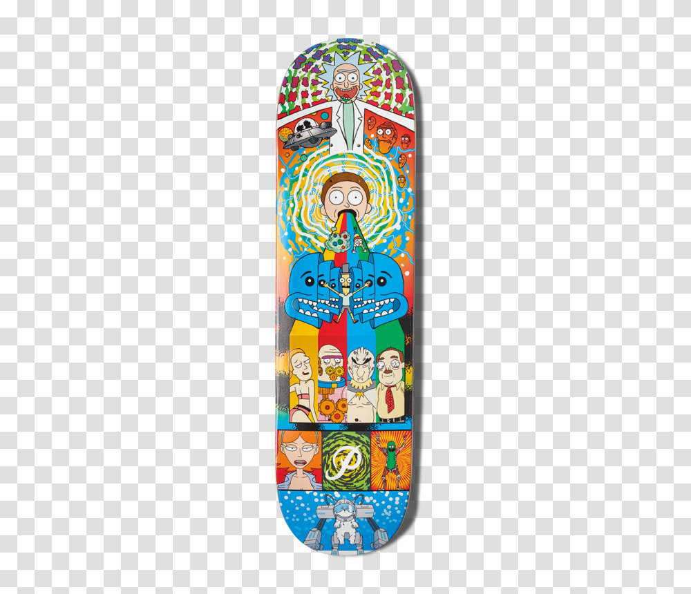 Rick And Morty Collage Deck, Skateboard, Sport, Sports Transparent Png