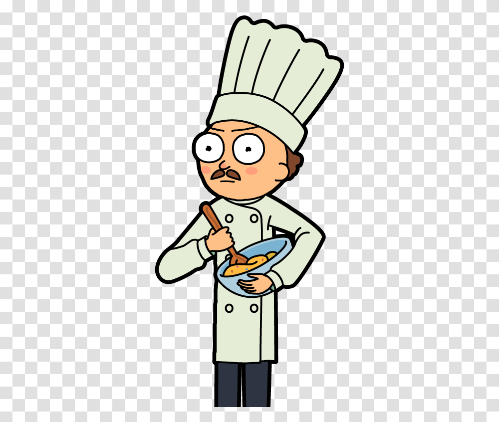 Rick And Morty Cooking, Person, Human, Chef Transparent Png