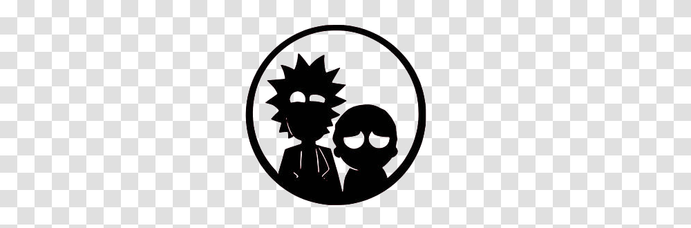 Rick And Morty Decal Decals Rick And Morty, Stencil, Logo, Trademark Transparent Png