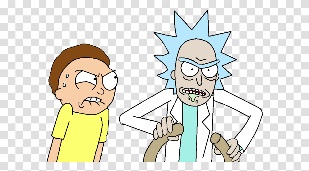 Rick And Morty Free Rick And Morty, Person, Face, Book, Drawing Transparent Png