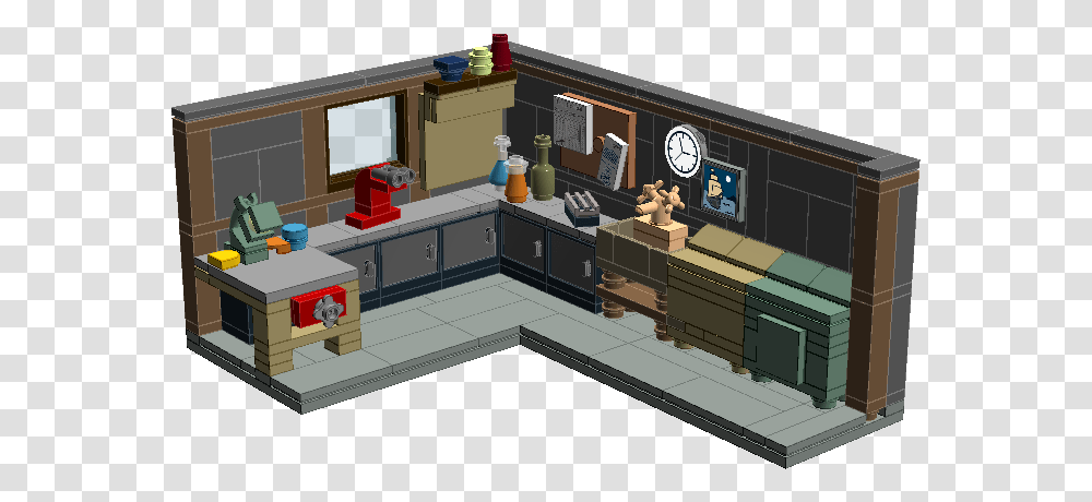 Rick And Morty Garage Lego, Clock Tower, Architecture, Building, Toy Transparent Png