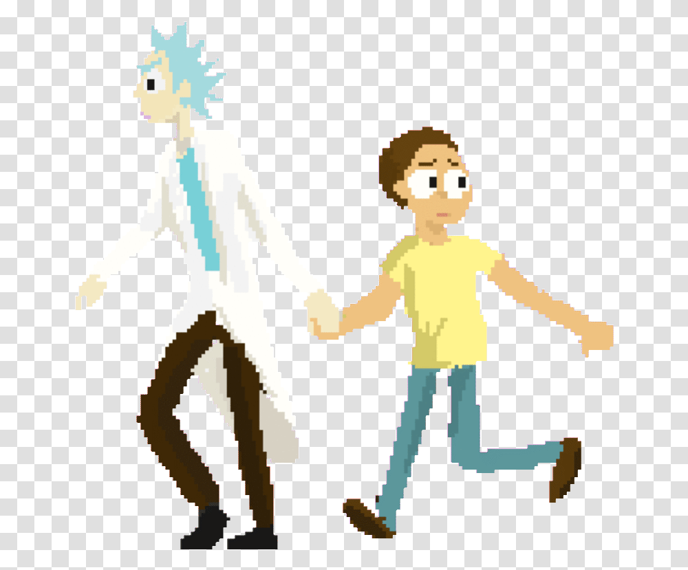 Rick And Morty Gif, Hand, Cross, Family Transparent Png