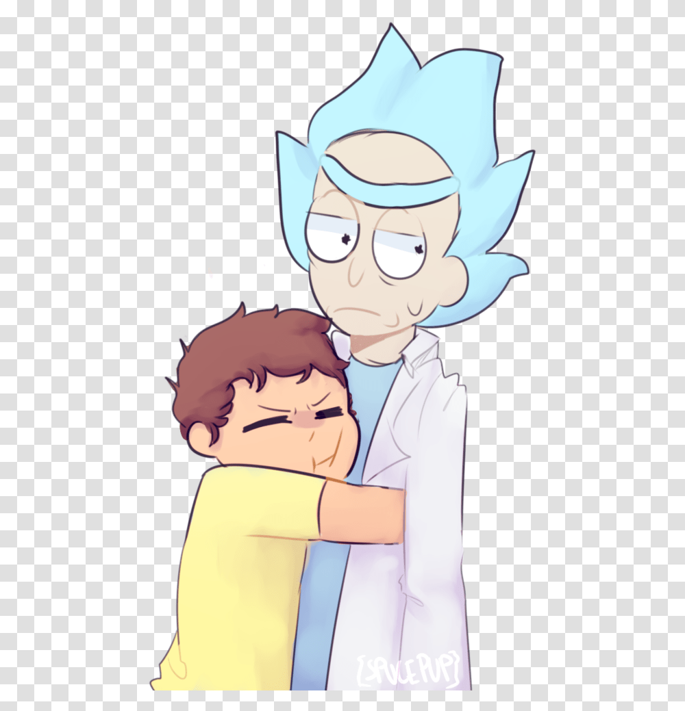 Rick And Morty Hug, Person, Doctor, Dating, Nurse Transparent Png