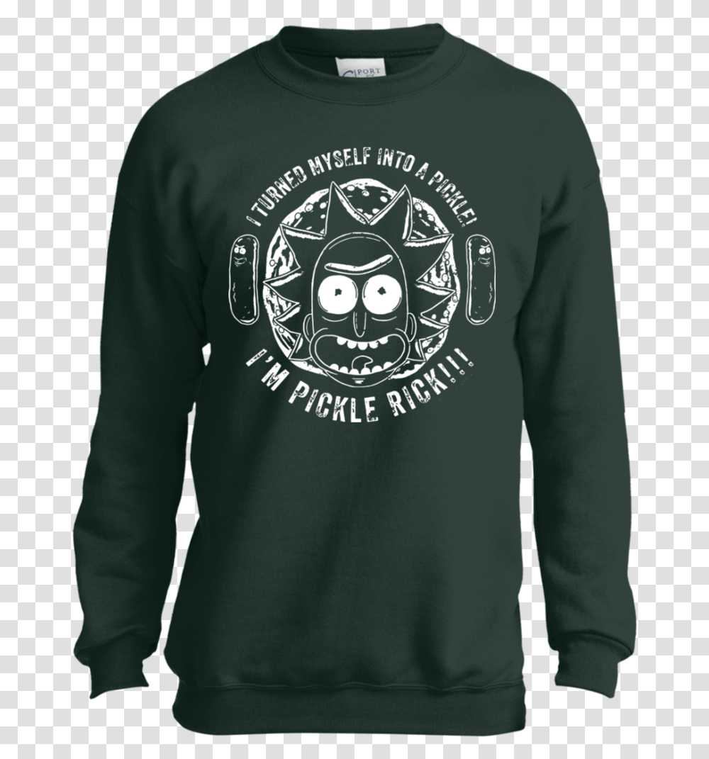 Rick And Morty I'm Pickle Rick Youth Sweatshirt Jet Chemistry Hoodie Designs, Apparel, Sleeve, Long Sleeve Transparent Png