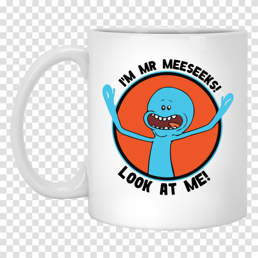 Rick And Morty Im Mr Meeseekslook, Coffee Cup, Tape Transparent Png