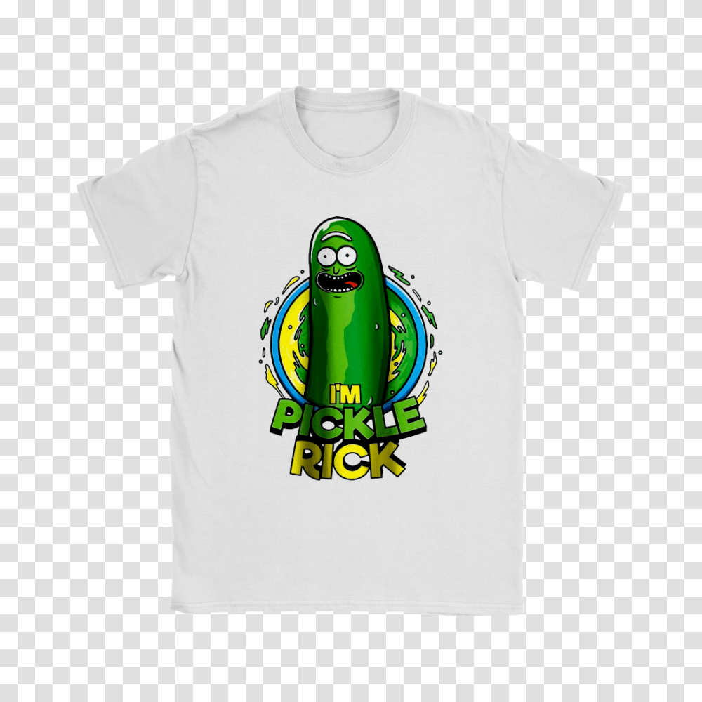 Rick And Morty Im Pickle Rick Shirts, T-Shirt, Green, Label Transparent Png