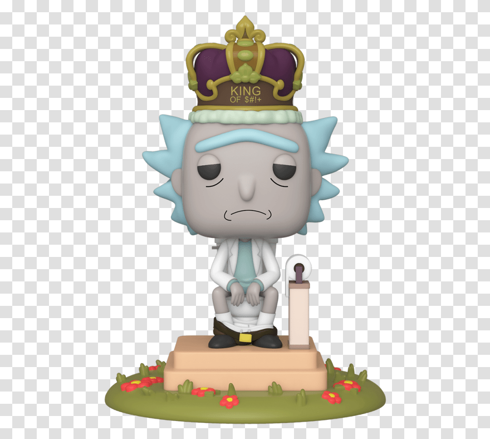 Rick And Morty King Of Funko Pop, Figurine, Birthday Cake, Dessert, Food Transparent Png