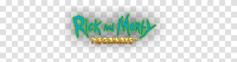 Rick And Morty Megaways Calligraphy, Neon, Light Transparent Png