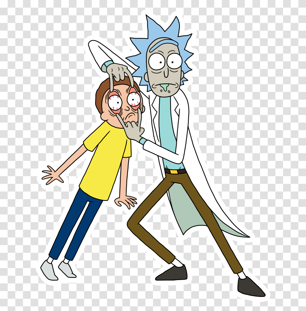 Rick And Morty Morty Group Rick N Morty, Person, Human, Comics, Book Transparent Png