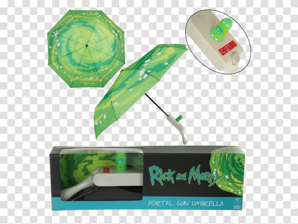 Rick And Morty Portal Gun Compact UmbrellaData Rick And Morty Umbrella, Lamp, Crystal, Rubber Eraser Transparent Png
