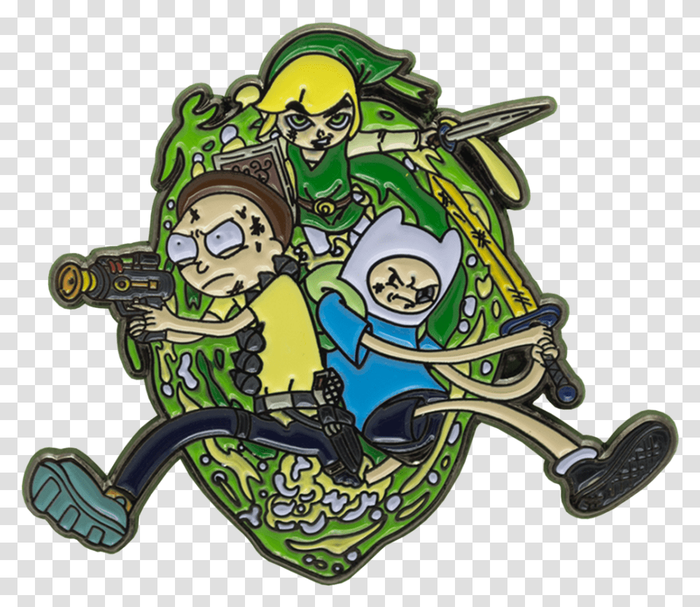 Rick And Morty Portal Link Is Finn, Crowd, Drawing, Parade Transparent Png