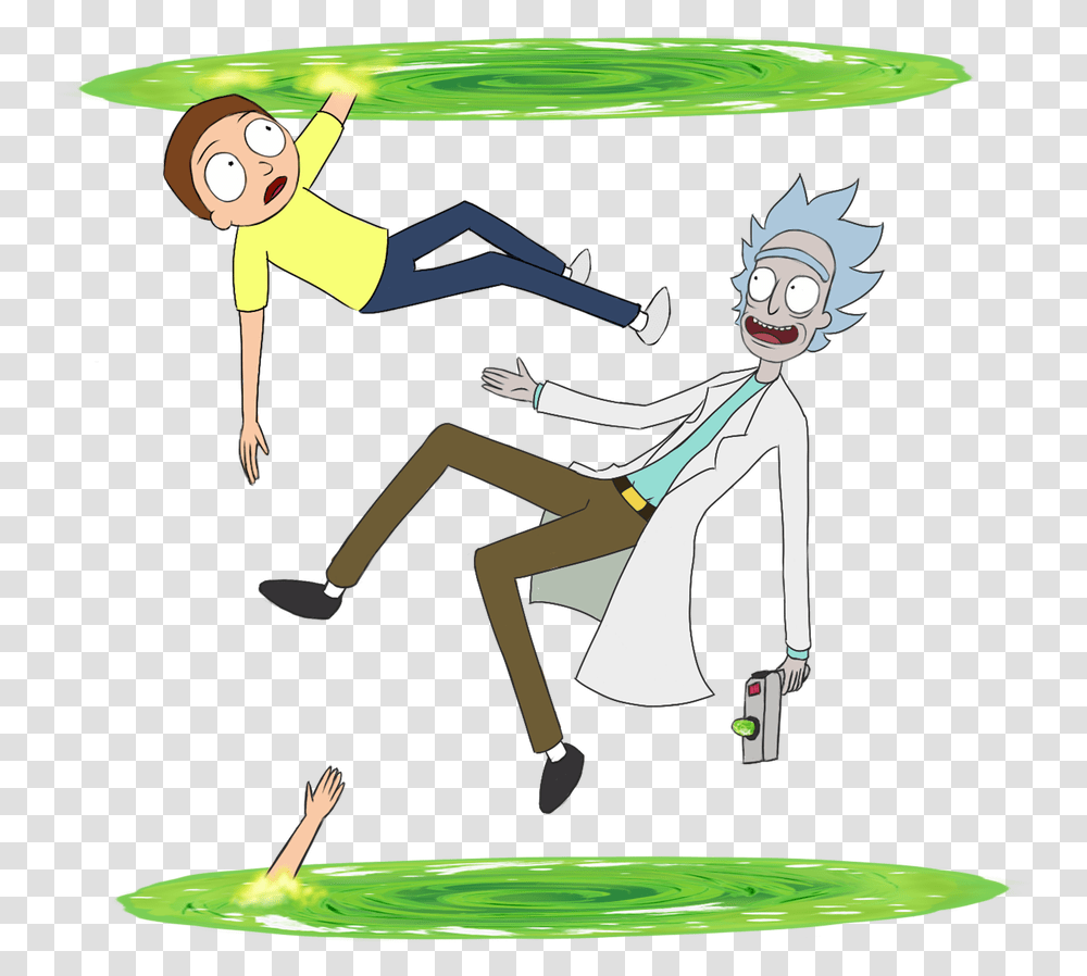 Rick And Morty Portal Rick And Morty, Person, Human, Performer, Comics Transparent Png