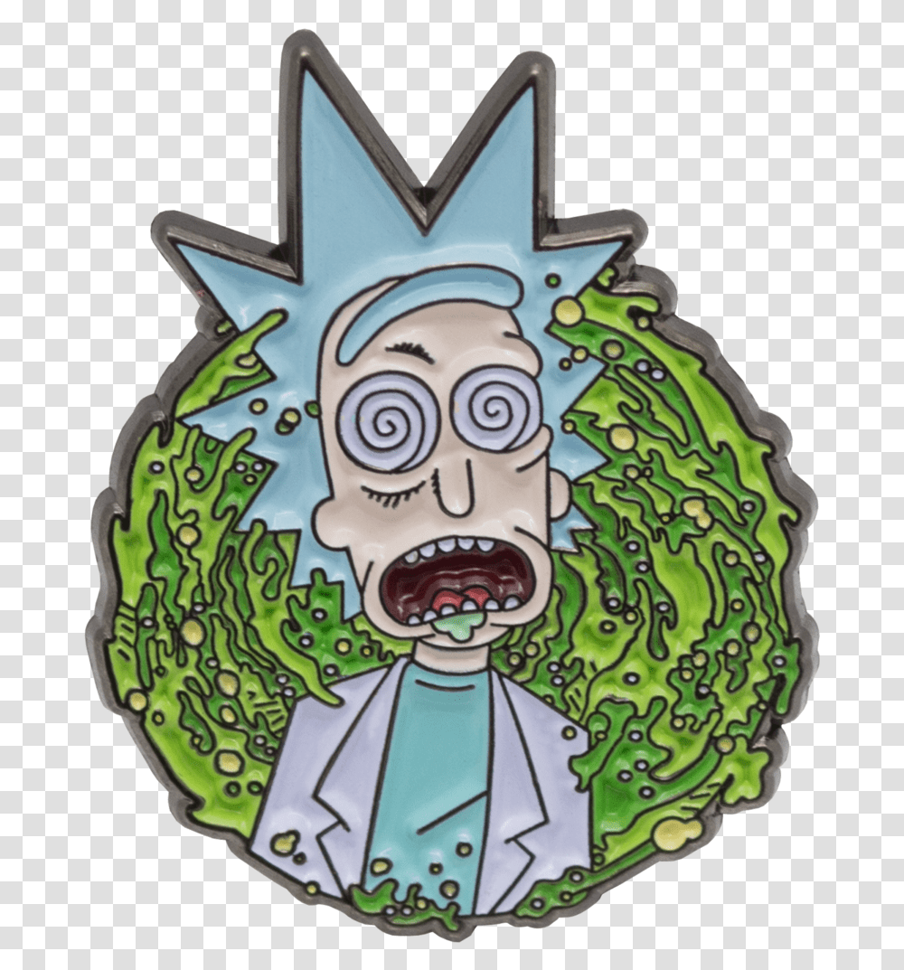 Rick And Morty Portal Rick And Morty Portal Pin, Doodle, Drawing, Birthday Cake Transparent Png