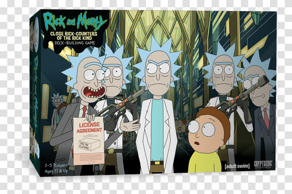 Rick And Morty Rick And Morty Deck Building Game, Comics, Book, Manga, Person Transparent Png