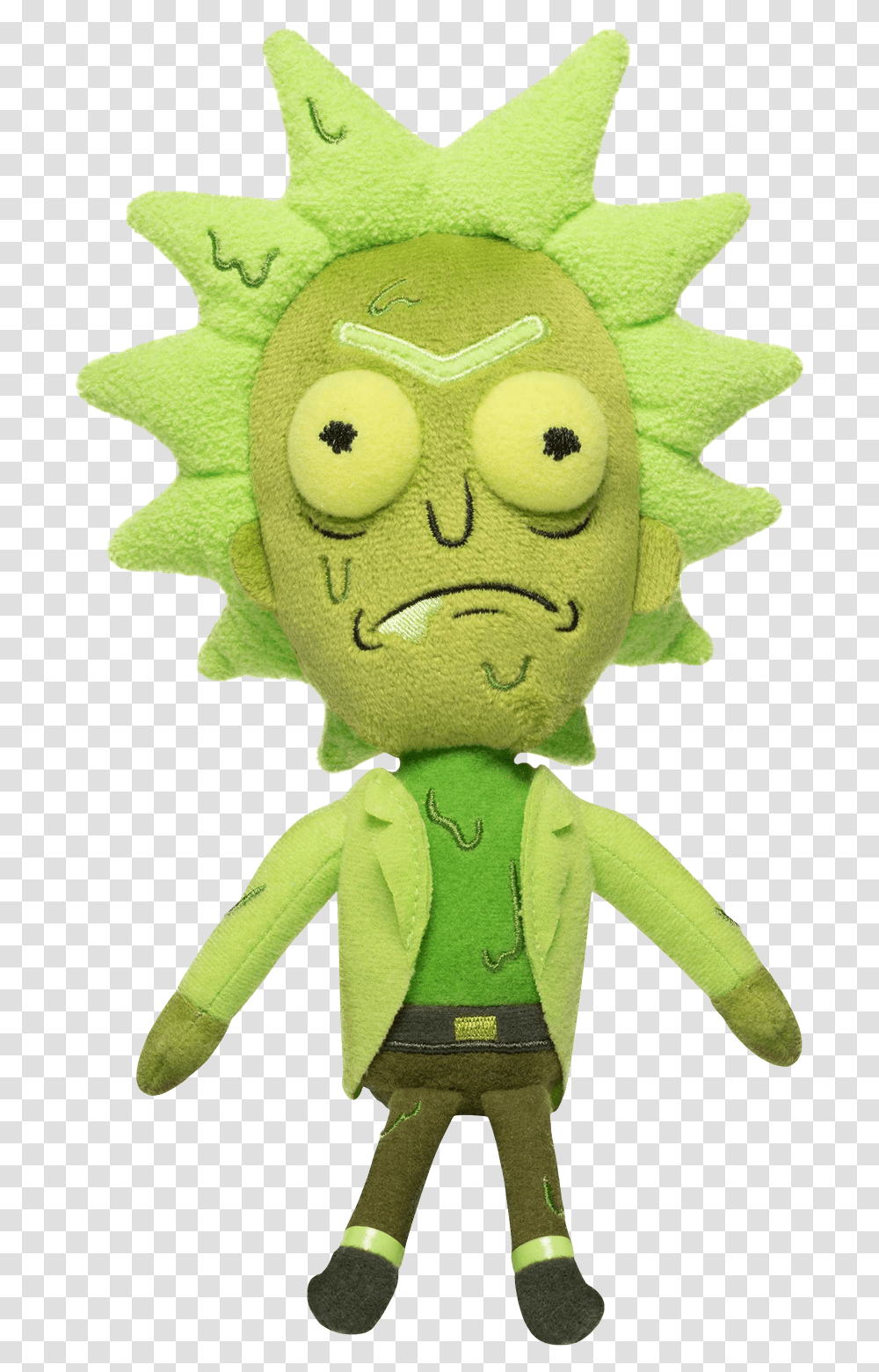 Rick And Morty Rick And Morty Galactic Plushies, Toy, Doll, Green, Figurine Transparent Png