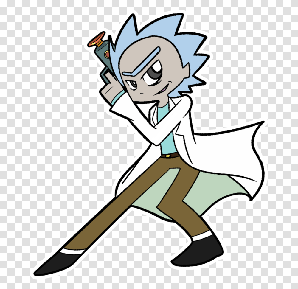 Rick And Morty Rick And Morty Panty And Stocking, Person, Duel, Hammer Transparent Png