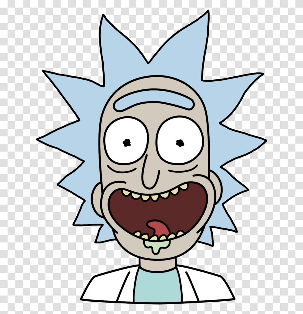 Rick And Morty Rick Face Download, Label, Head Transparent Png