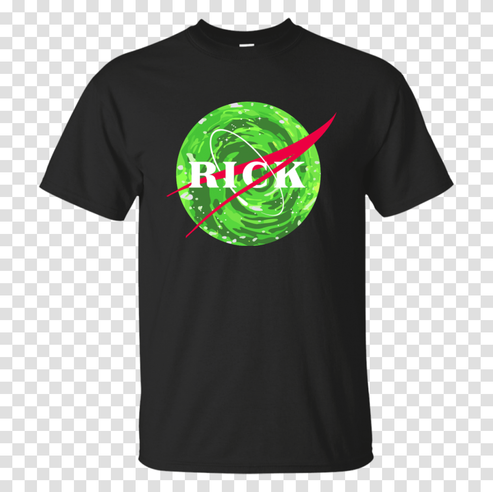 Rick And Morty Rick Nasa Logo Portal Shirt Hoodie Tank, Apparel, T-Shirt, Sleeve Transparent Png
