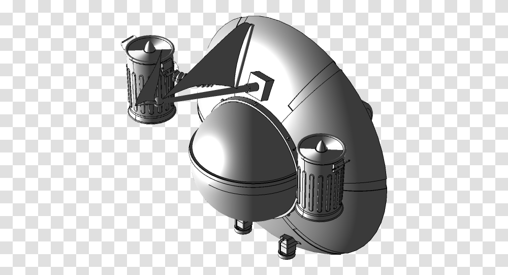 Rick And Morty Spaceship 3d Cad Model Library Grabcad Illustration, Lamp, Tin, Watering Can, Clothing Transparent Png