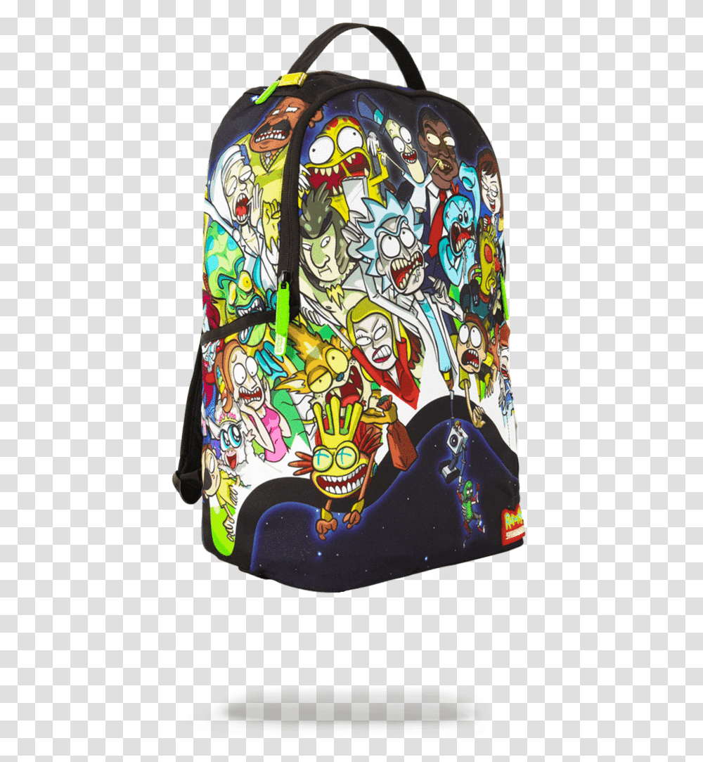 Rick And Morty Sprayground Backpack, Doodle, Drawing, Sea Transparent Png