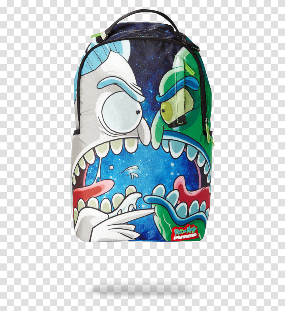 Rick And Morty Sprayground Bookbag, Pillow, Cushion, Doodle, Drawing Transparent Png