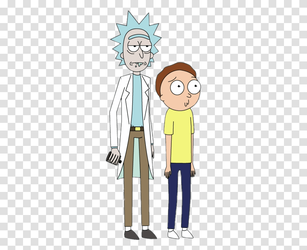 Rick And Morty Standing Rick E Morty, Person, Drawing Transparent Png