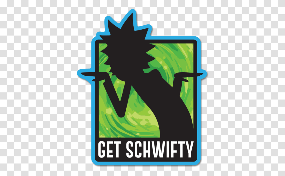 Rick And Morty Stickers Get Schwifty, Advertisement, Poster, Flyer, Paper Transparent Png