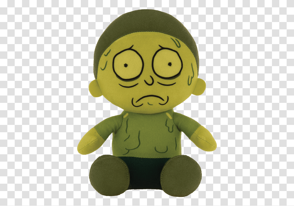 Rick And Morty Stuffed Toy, Plush, Doll, Green Transparent Png
