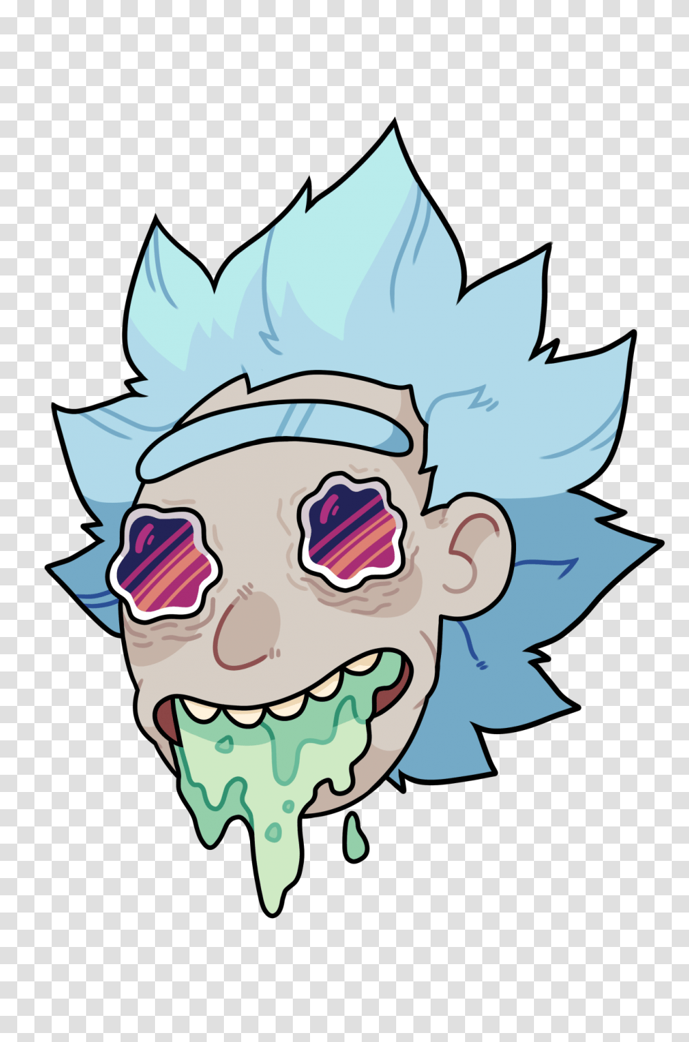 Rick And Morty, Teeth, Mouth, Lip, Sunglasses Transparent Png
