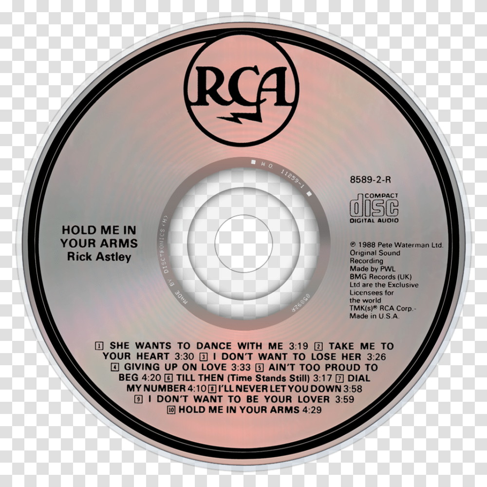 Rick Astley Music Fanart Fanarttv Compact Disc, Disk, Dvd Transparent Png
