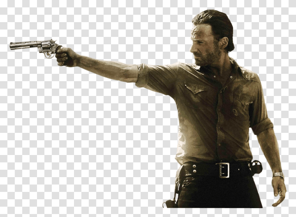 Rick Best Of Rick Grimes, Person, Sleeve, Duel, Weapon Transparent Png