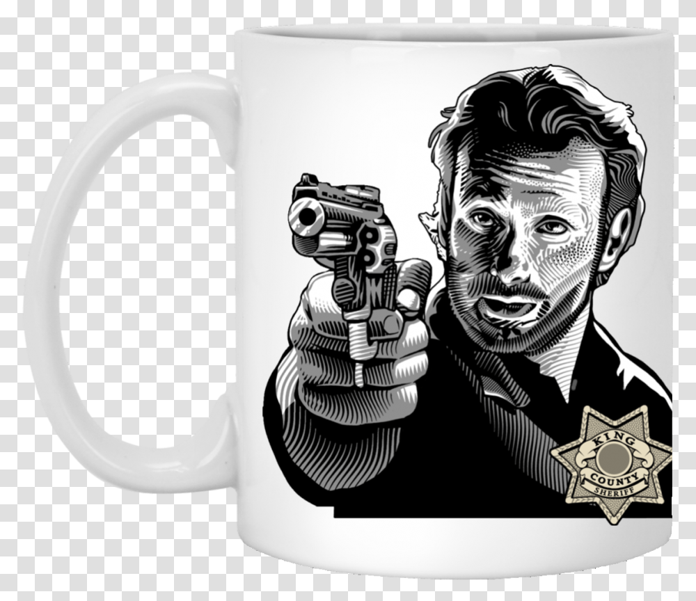 Rick Grimes Coffee MugsClass Mug, Coffee Cup, Person, Human, Stein Transparent Png