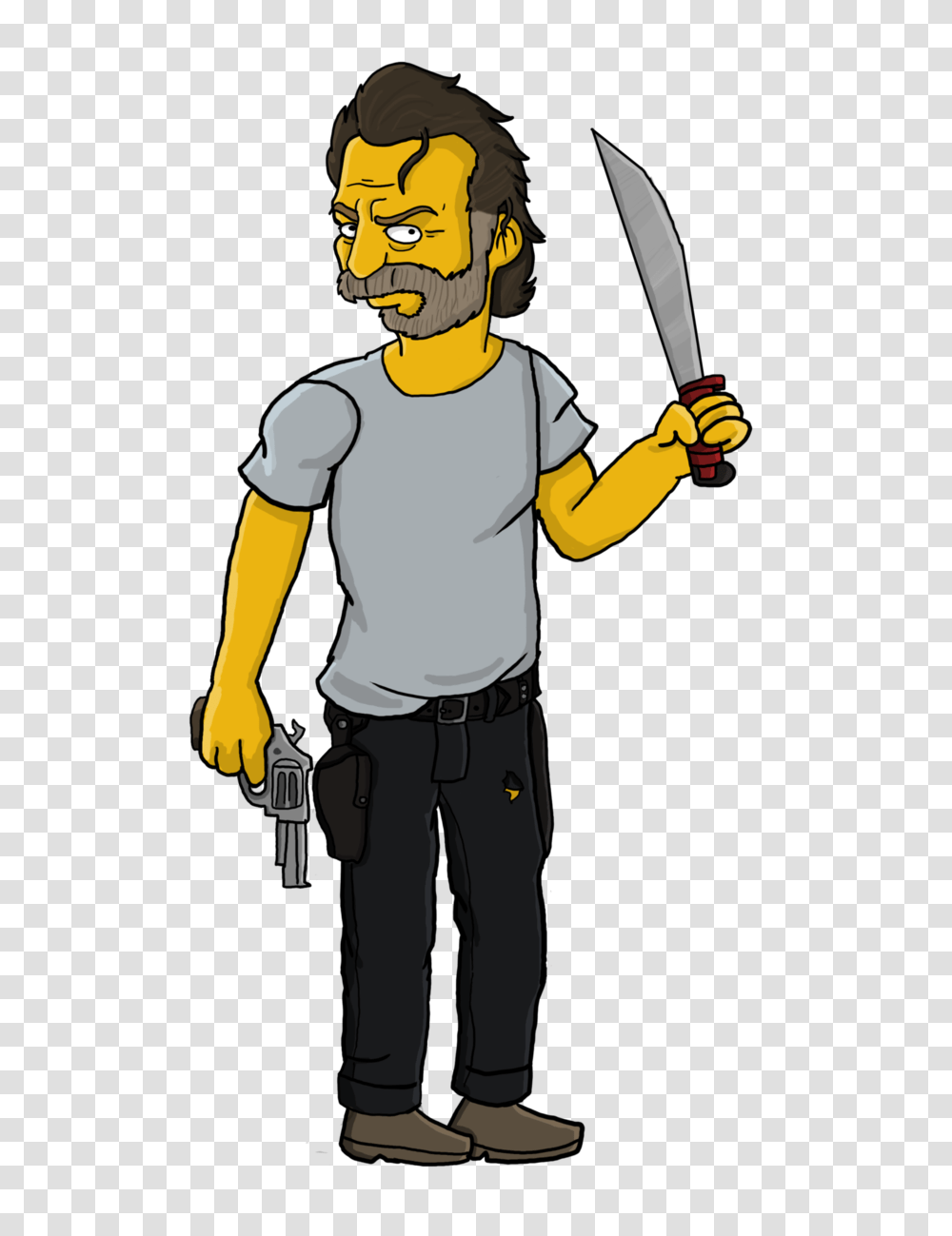 Rick Grimes Simpson, Person, Human, Cricket Transparent Png