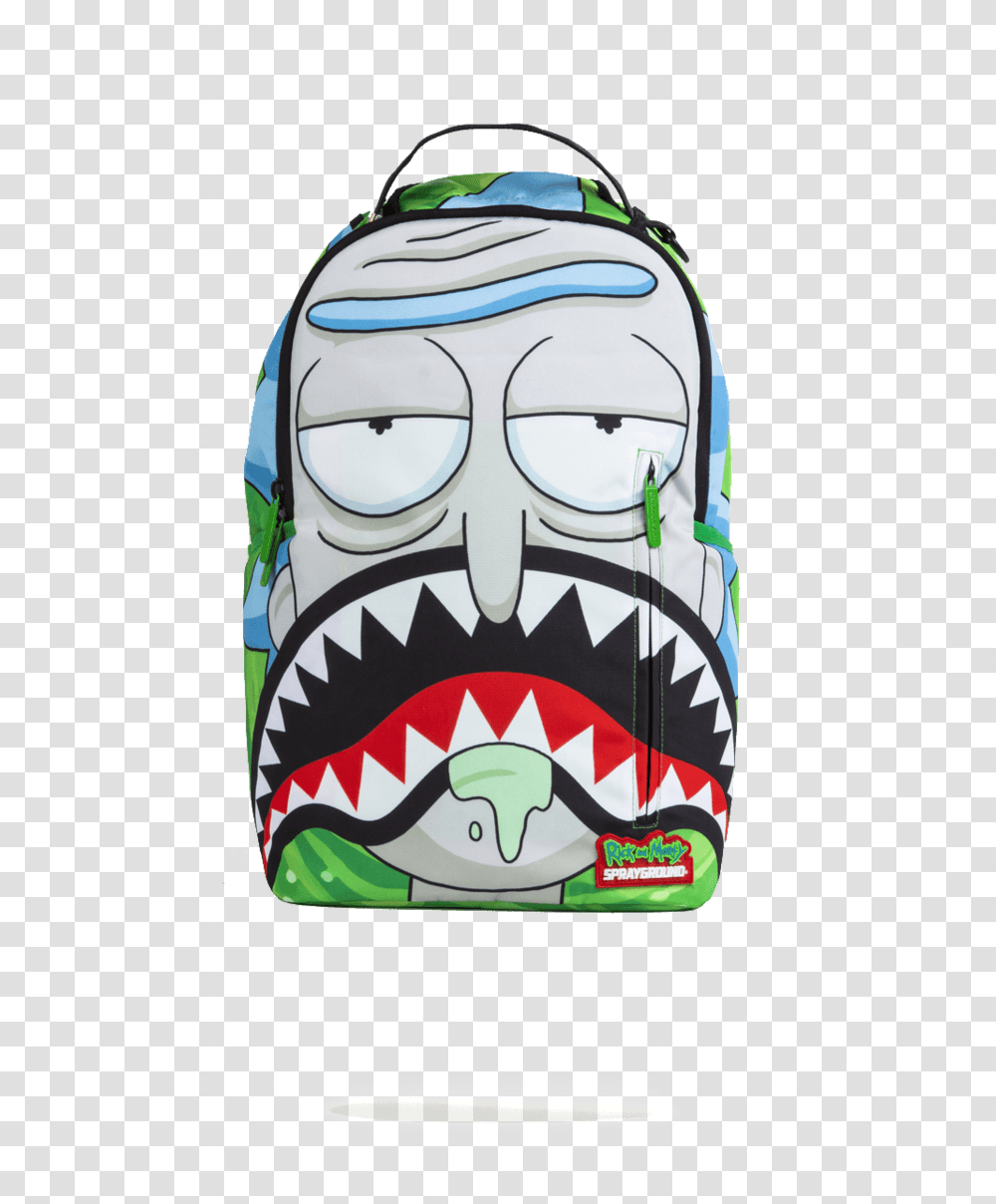 Rick Morty, Backpack, Bag, Label Transparent Png