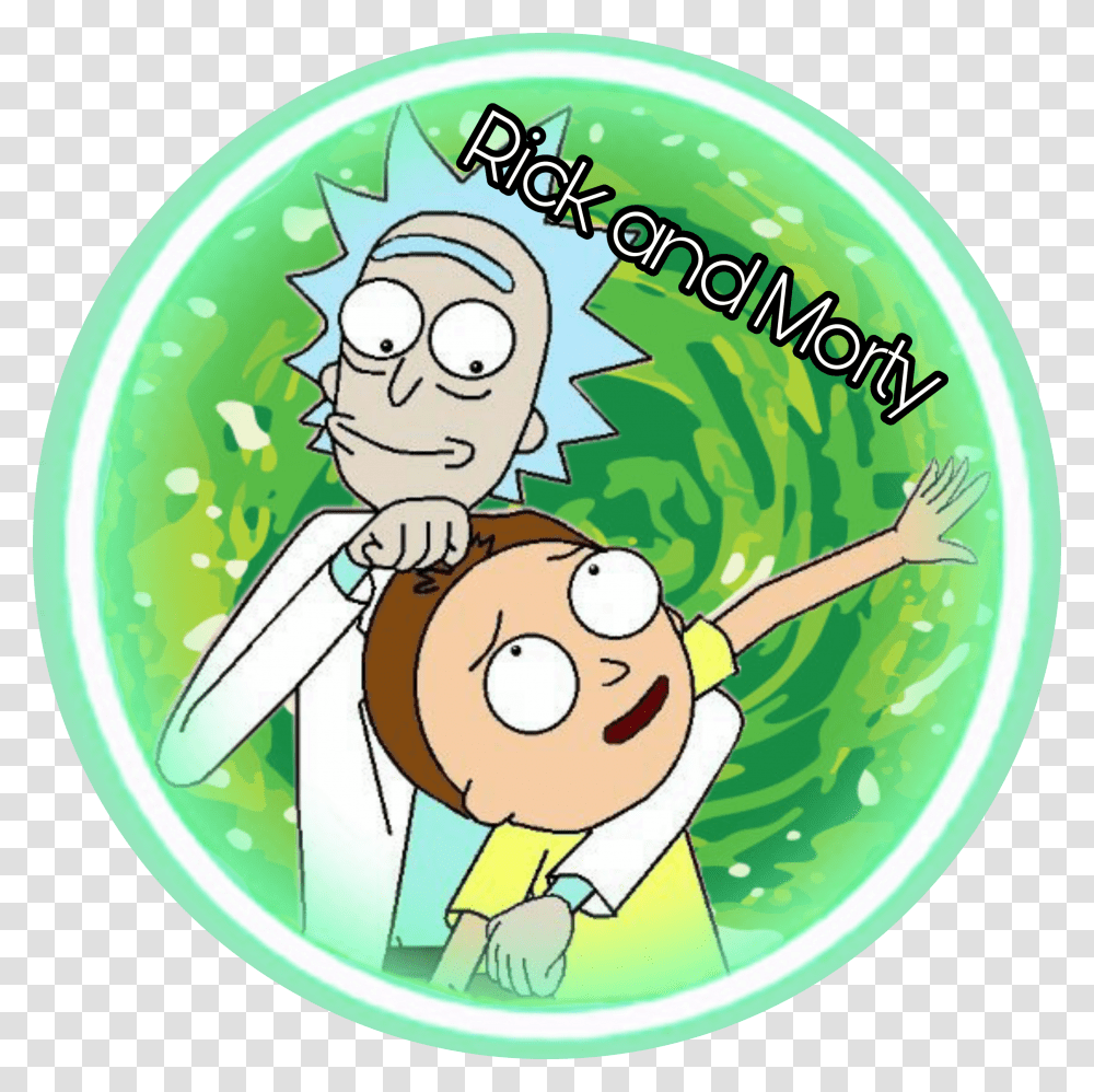 Rick Rickandmorty Morty Portal Green Happy Freetoedit Wubba Lubba Dubb Dubb Transparent Png